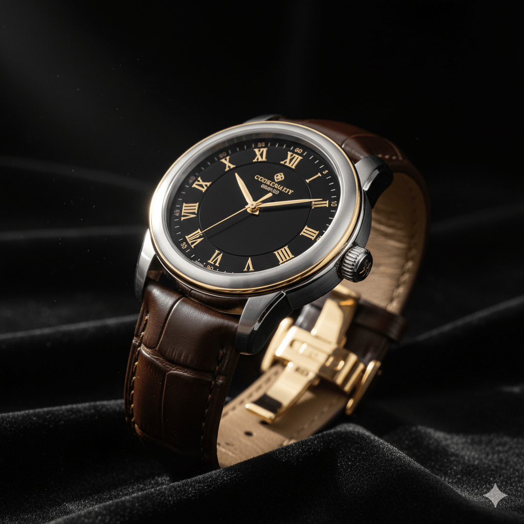 Luxury Watch Product Shot AI Prompt Luxury Watch Product Shot - Minimalist style AI art prompt example for product - luxury, watch